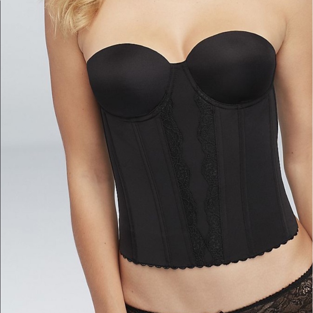 NWT Black and White Parfait Elissa LowBack Bustier